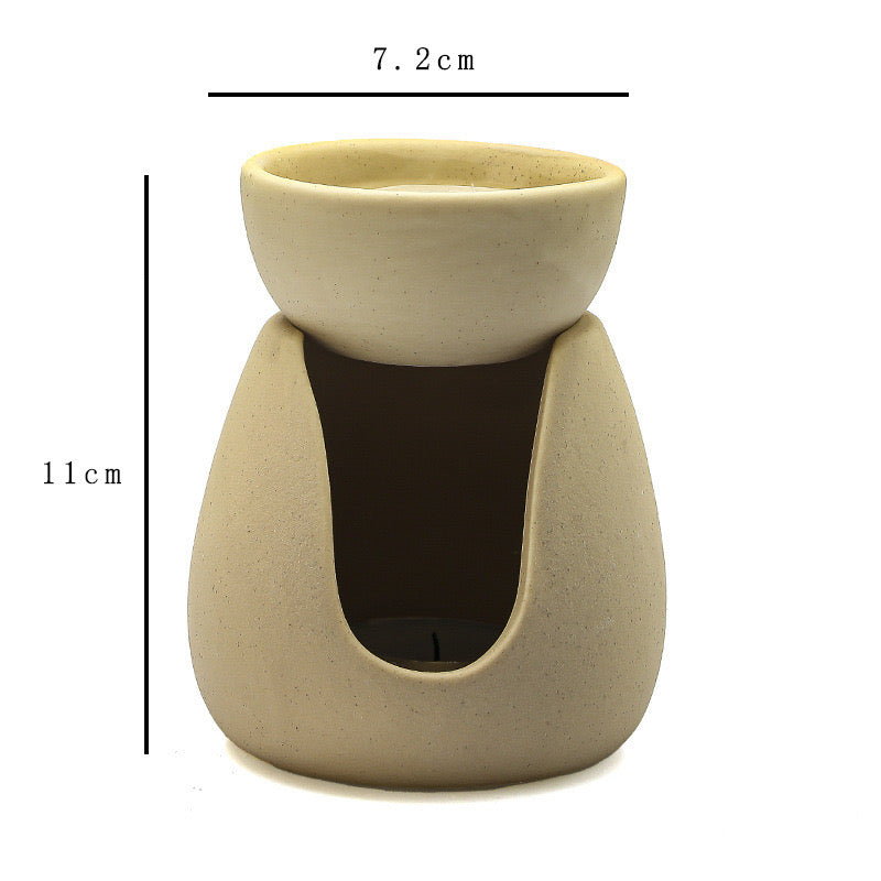 Ceramic Essential Oil Burner & Wax Melt Warmer – Aromatherapy Candle Diffuser for Home