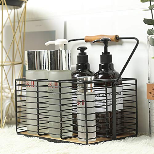 Multi-Purpose Wire Organizer with Natural Wood Accents