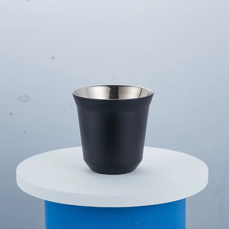 80ML Stainless Steel Double Wall Espresso Coffee Cup - Available in 4 Colors