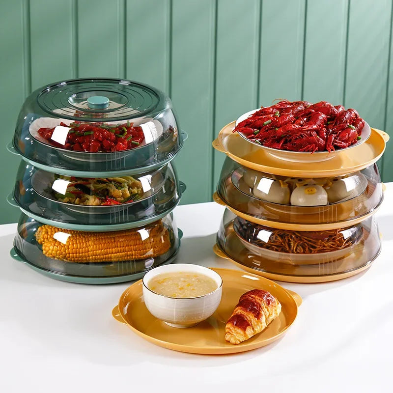 Transparent Plastic Dish Cover- 2 Colors