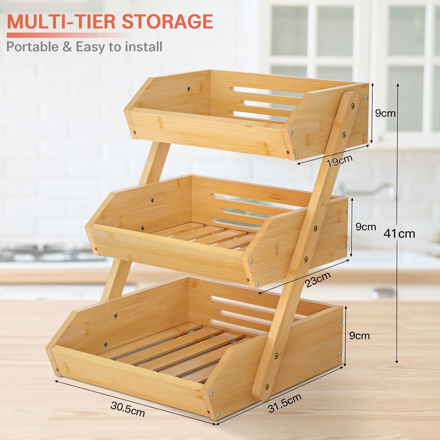 3 Layer Display Storage Vegetable & Fruits Rack