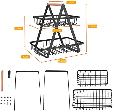 2-Tier Countertop Fruit Basket