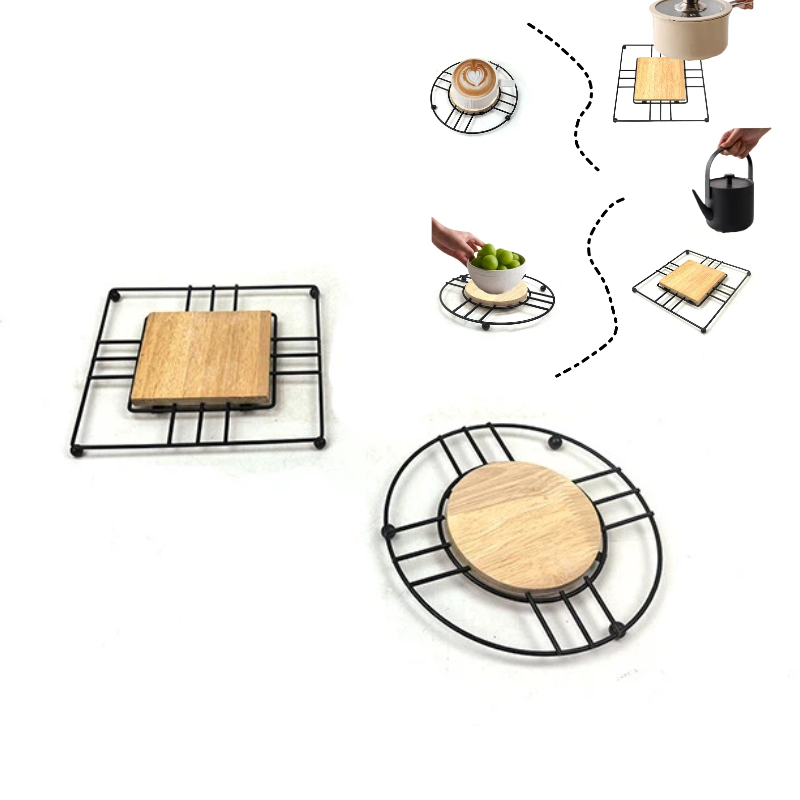 Iron Grid Trivet Modern Heat-Resistant Table Protection-Available in 2 shapes