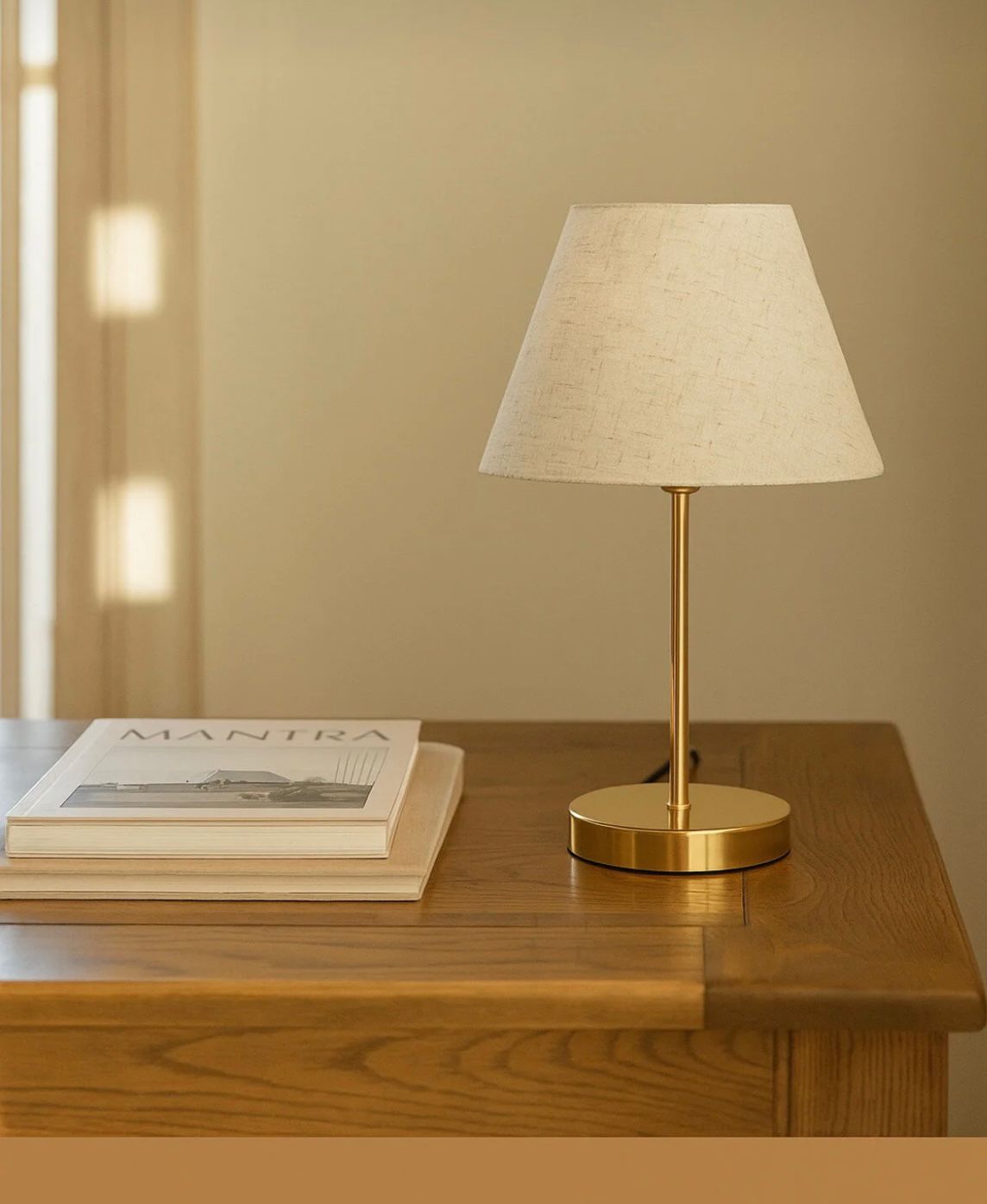 Elegance of Gold Touch Lampshade-Modern Table Lamp