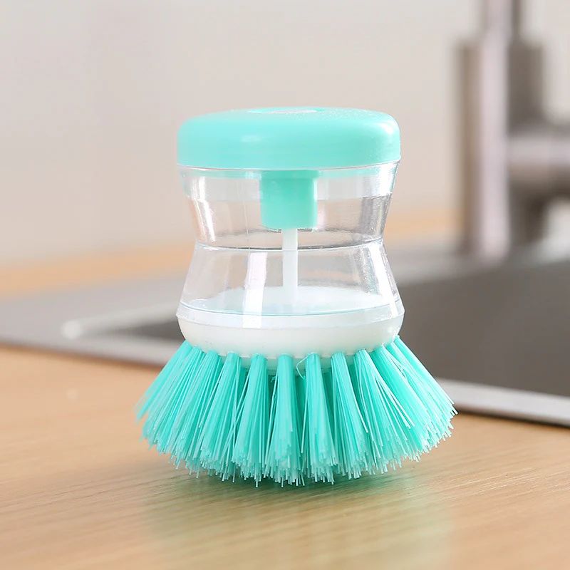 Soap Dispenser Brush for Cleaning Plates, Steel Pots & Pans, Dishwasher Brush