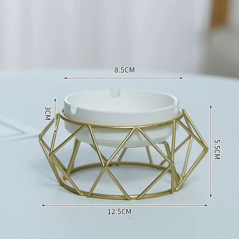Designer Ashtrays Handcraft Golden