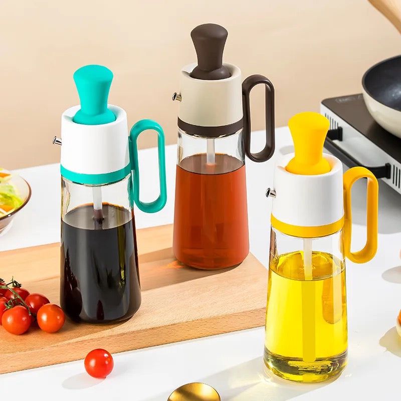 550ML OIL DISPENSER WITH SILICONE BRUSH