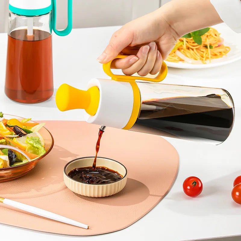 550ML OIL DISPENSER WITH SILICONE BRUSH