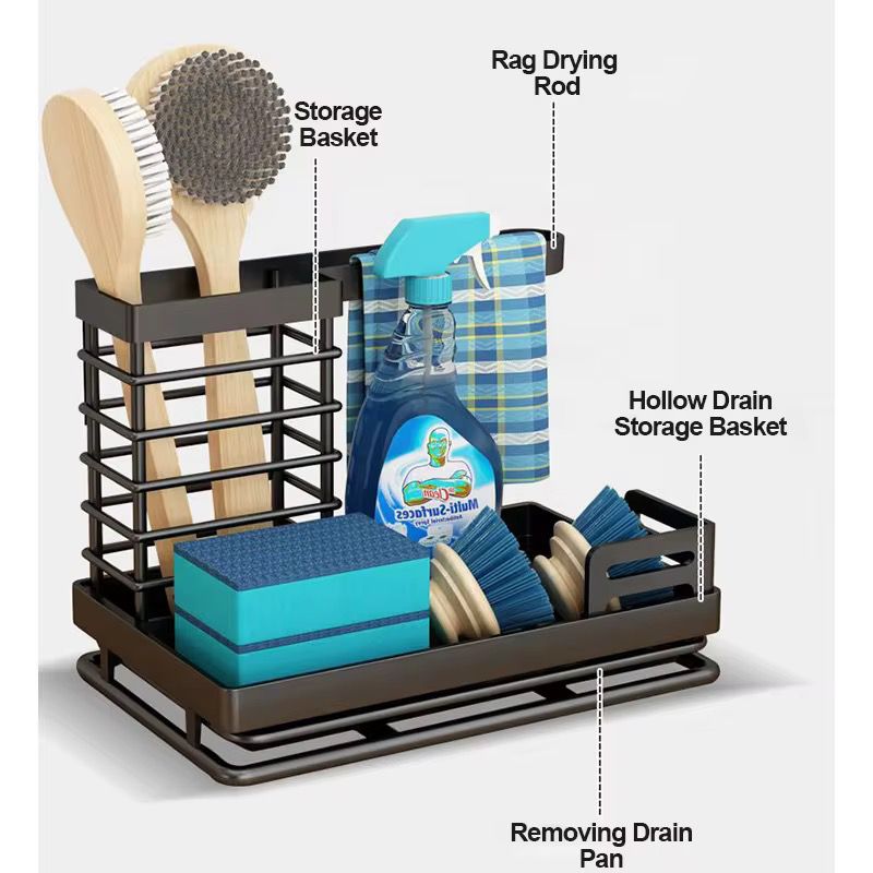 Kitchen Sink Caddy & Cleaning Accessory Organizer