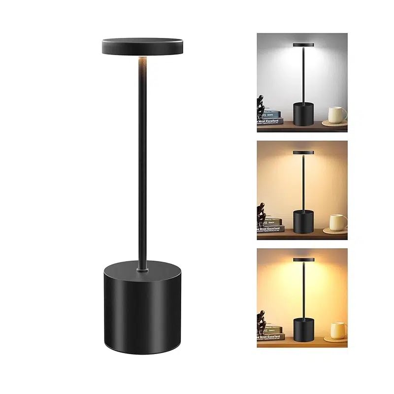 Minimalist Cordless LED Desk Lamp – 3 Color Modes