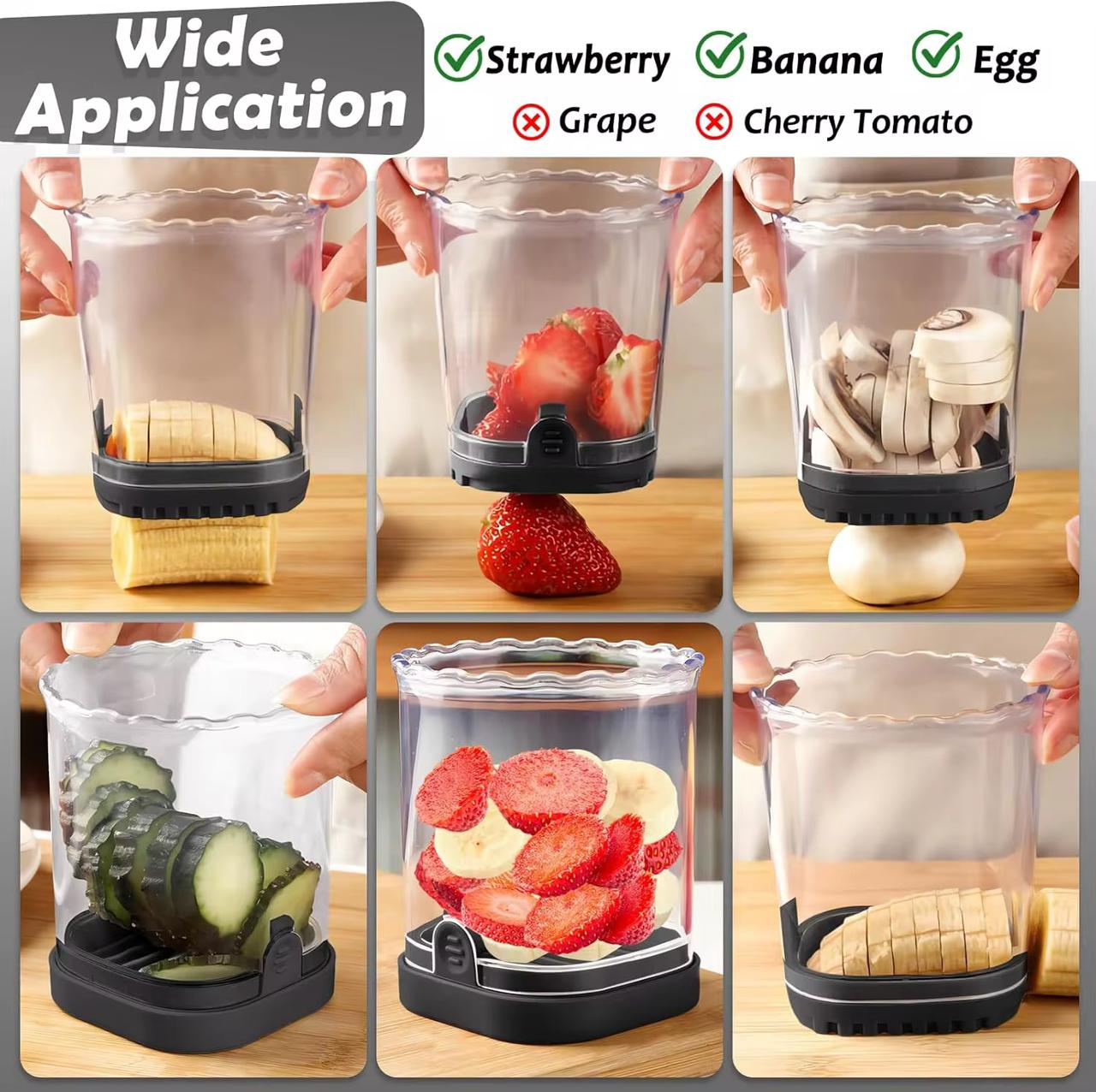 Handheld Fruit and Vegetable Slicer Cup