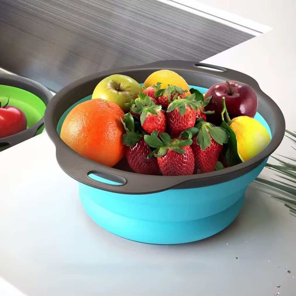 3-Piece Collapsible Silicone Strainer Set