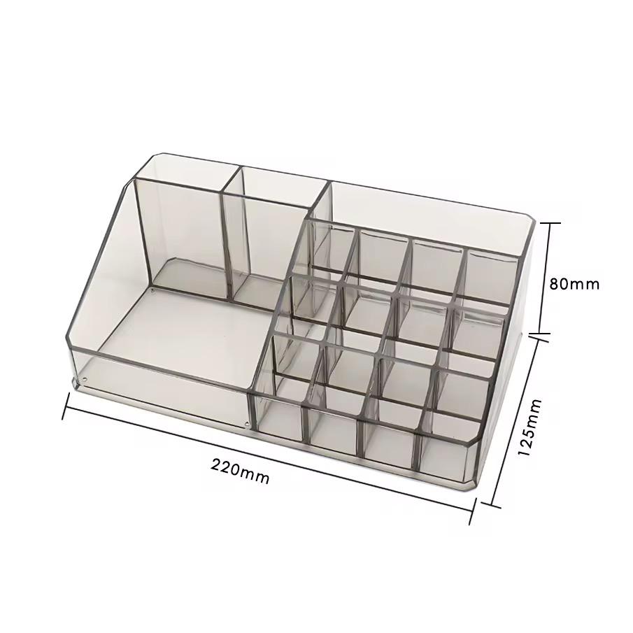 Multi-Compartment Clear Acrylic Makeup & Cosmetic Organizer
