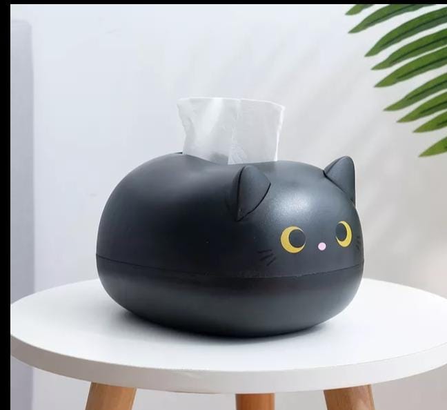 Whimsical Cat-Shaped Tissue Box