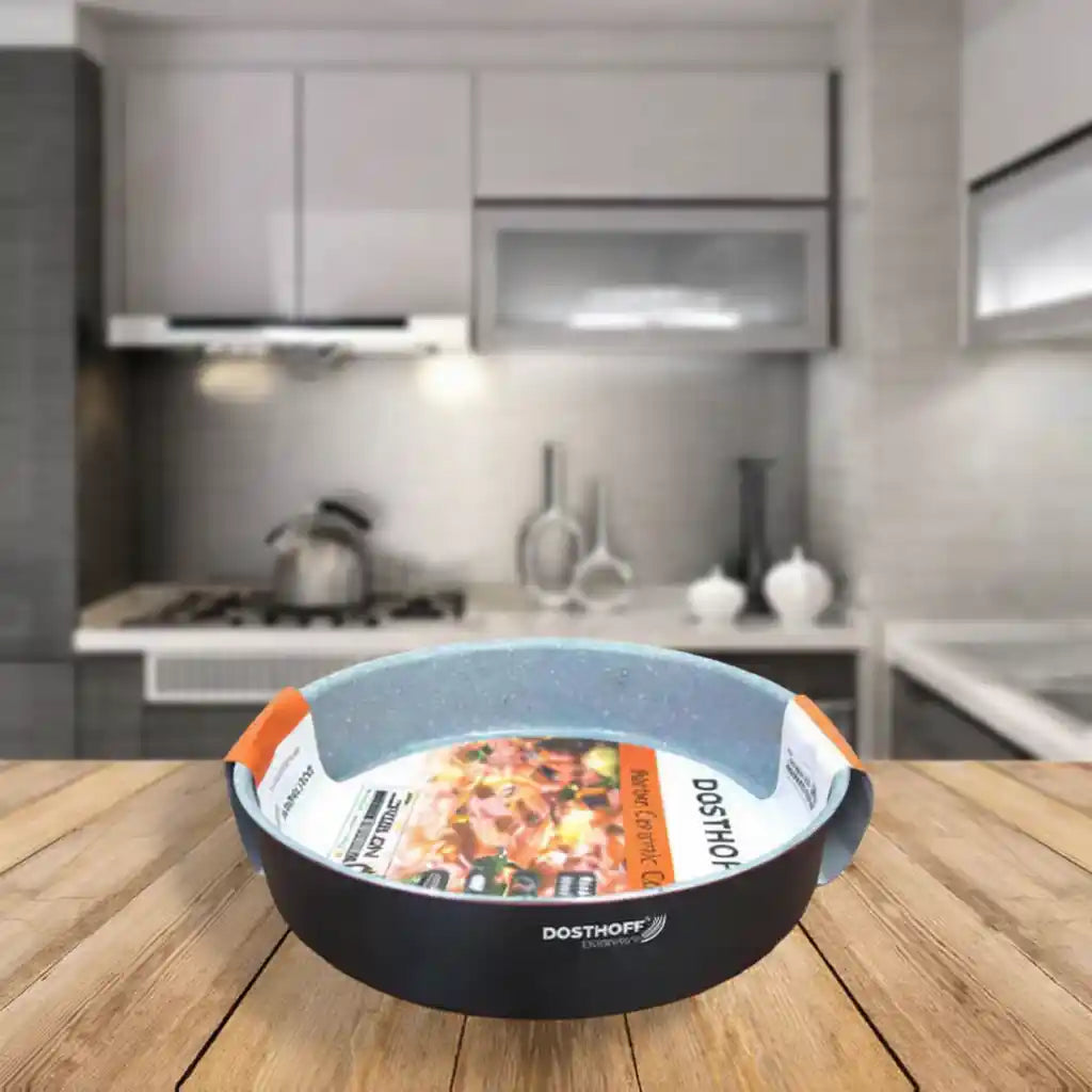DOSTHOFF ROUND OVEN TRAY BLACK 28 cm