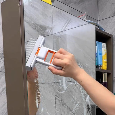 Handheld Mini Squeegee & Scrubber Tool