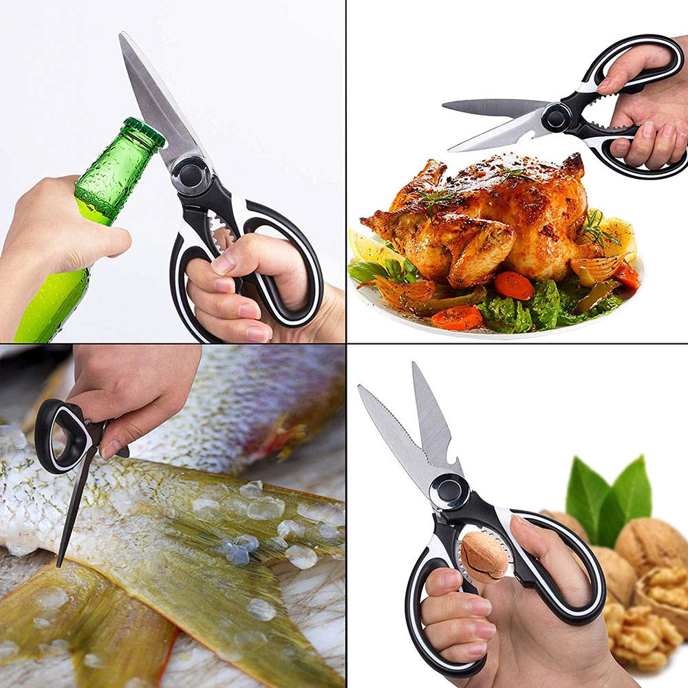 Multipurpose Heavy Duty sharp Kitchen Shears Meat Scissor with cover