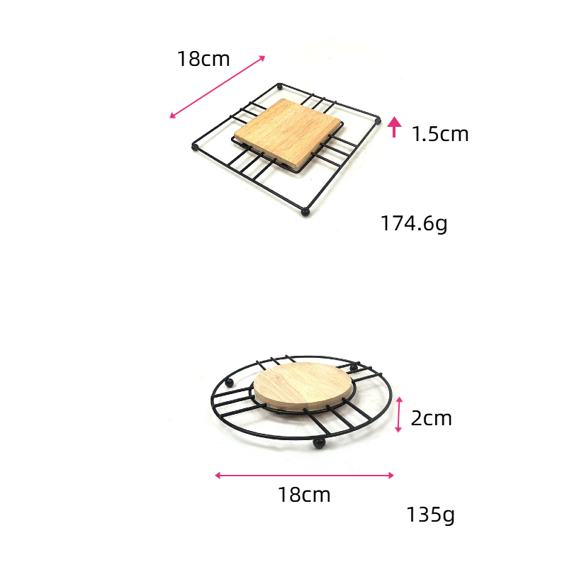 Iron Grid Trivet Modern Heat-Resistant Table Protection-Available in 2 shapes