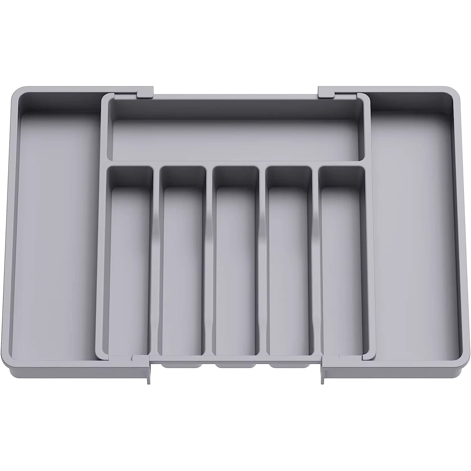 8-Compartment Cutlery Tray Organizer Custom Expandable Utensil Drawer for Kitchen Use