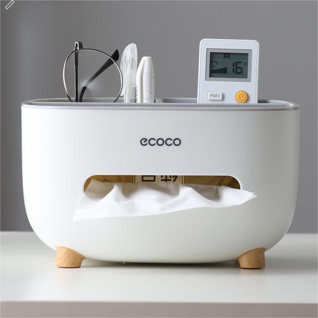 Multi-Functional Desktop Tissue Box & Bedside Organizer