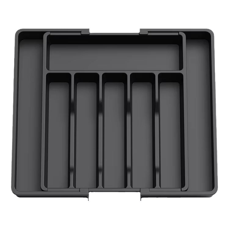 8-Compartment Cutlery Tray Organizer Custom Expandable Utensil Drawer for Kitchen Use