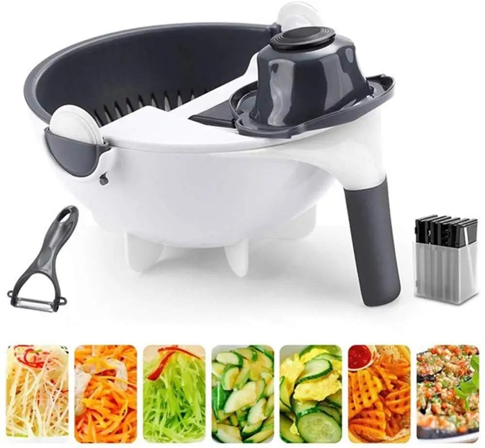Multifunction Manual Vegetable & Fruit Grater Cutting Tool & Strainer