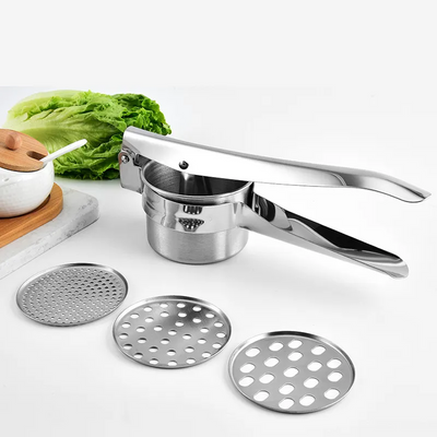 3-in-1 Stainless Steel Potato Ricer and Masher Set