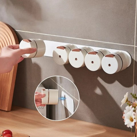 6 Pcs Spice Jars Magnetic Suction