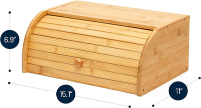 Bamboo Bread Box Storage