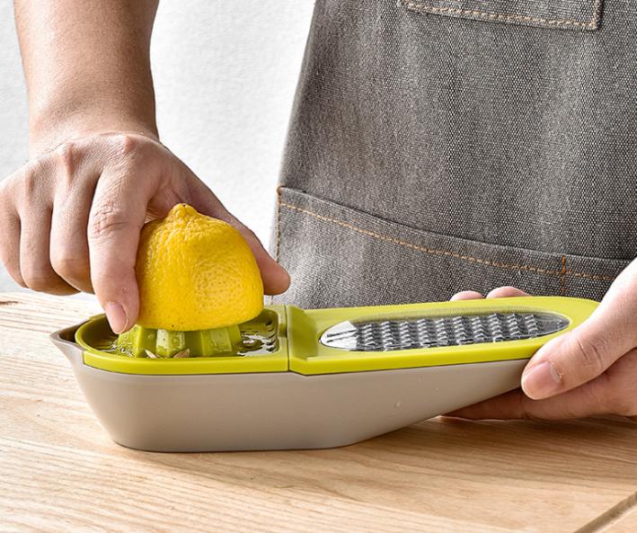 2-in-1 Multifunctional Manual Citrus Juicer and Grater Set