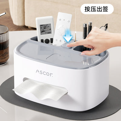 Multifunctional Desktop Organizer & Tissue Box Station