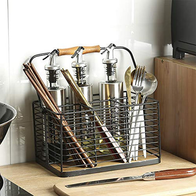 Multi-Purpose Wire Organizer with Natural Wood Accents