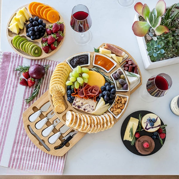 Bamboo Charcuterie Cheese Board