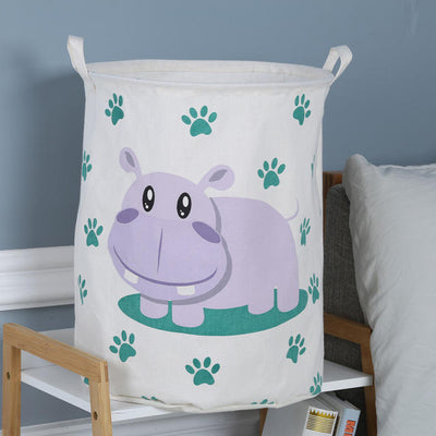 Waterproof Round Storage Hamper Laundry Basket