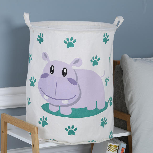 Waterproof Round Storage Hamper Laundry Basket