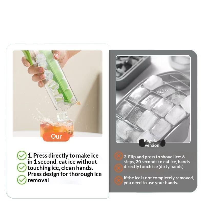 2-in-1 Portable Ice Cube Maker Kettle & Dispenser Bottle