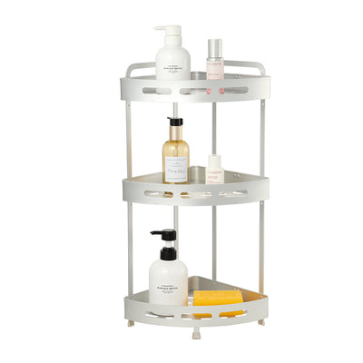 3-Tier Space-Saving Aluminum Corner Bathroom Shower Caddy