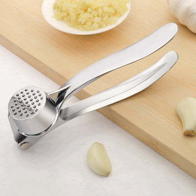 Heavy-Duty Stainless Steel Garlic Press