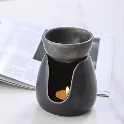 Ceramic Essential Oil Burner & Wax Melt Warmer – Aromatherapy Candle Diffuser for Home