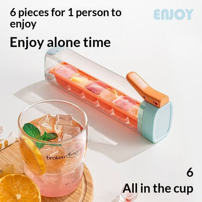 2-in-1 Portable Ice Cube Maker Kettle & Dispenser Bottle