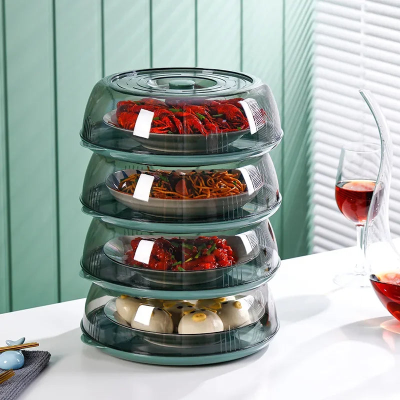 Transparent Plastic Dish Cover- 2 Colors