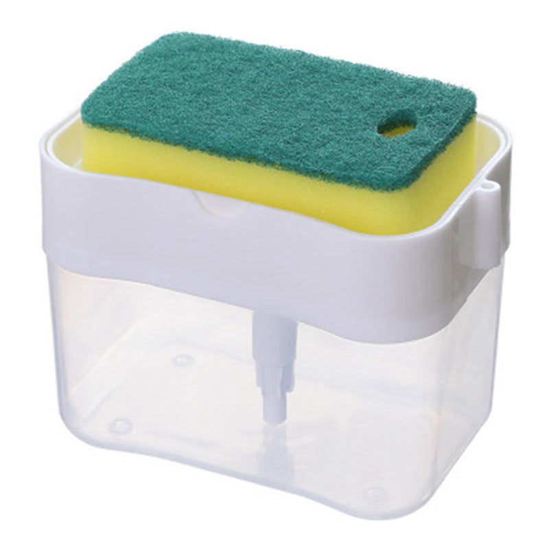 Dish Sponge Holder Sink Washing White Kitchen Dispenser