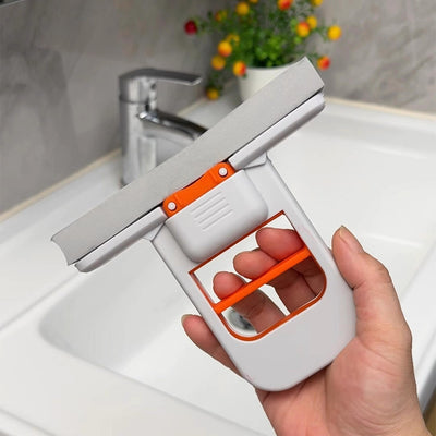 Handheld Mini Squeegee & Scrubber Tool