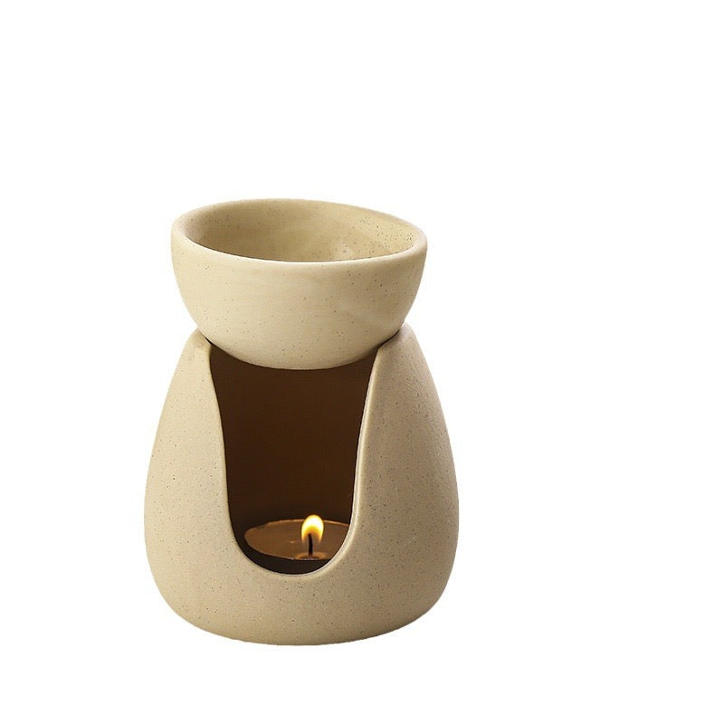 Ceramic Essential Oil Burner & Wax Melt Warmer – Aromatherapy Candle Diffuser for Home