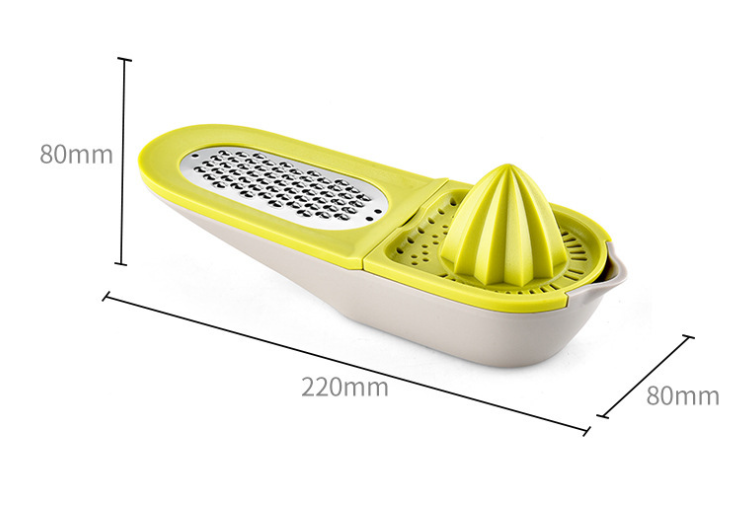 2-in-1 Multifunctional Manual Citrus Juicer and Grater Set