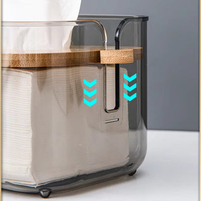 Floating-Lid Tissue and Napkin Dispenser