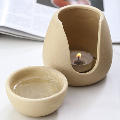 Ceramic Essential Oil Burner & Wax Melt Warmer – Aromatherapy Candle Diffuser for Home