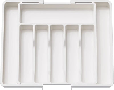 8-Compartment Cutlery Tray Organizer Custom Expandable Utensil Drawer for Kitchen Use