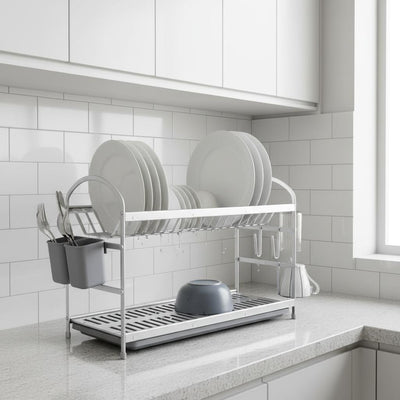2 Layers Aluminum Dish Rack