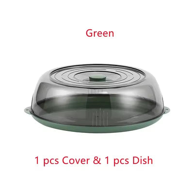 Transparent Plastic Dish Cover- 2 Colors
